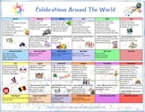 Celebrations Around The World Calendar and Flip Book