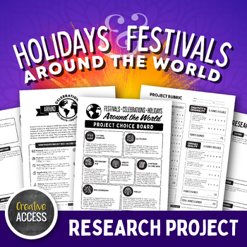 Preview of Celebrations, Festivals, and Holidays around the World Research Project