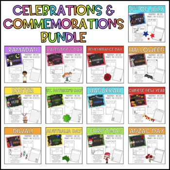 Preview of Celebrations and Commemorations History & Activities Bundle