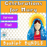 Celebrations for Mary Booklets BUNDLE in Cursive and Print