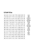 Celebrities Wordsearch