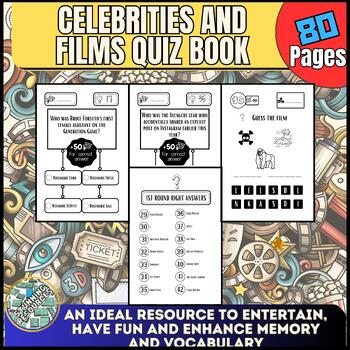 Preview of Celebrities and Films Grammar Quiz Book Back To School #FSSparklers23