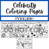 Celebrity Coloring Pages | Taylor Swift | Olivia Rodrigo |
