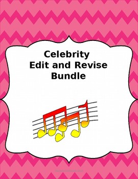 Preview of Celebrity Edit/Revise Passages Bundle