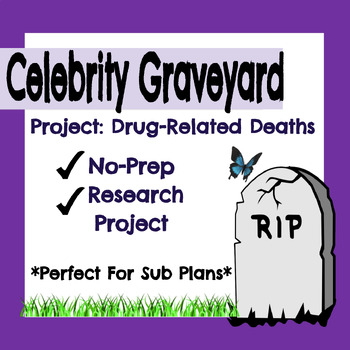 Preview of Celebrity Graveyard Drug & Alcohol Death Project, Health, Addiction, NO-PREP!