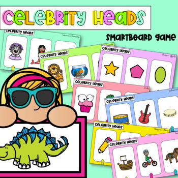 Preview of Celebrity Heads | Who am I? Game | Smartboard Friendly