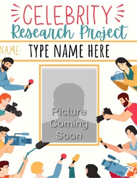 Preview of Celebrity Research Project - Creative + Writing - Digital or Paper - MS HS