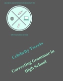 Celebrity Tweets Grammar Worksheet | High School English |