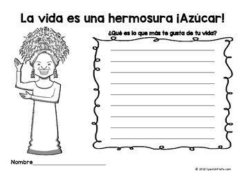 Celia Cruz in Spanish (Actividades Celia Cruz) by Spanish Profe | TPT