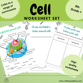 Preview of Cell Biology Activities Label organelles, compare and draw