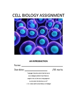 Preview of Cell Biology Assignment: An Introduction-Grade 8 (BC New Curriculum)