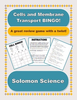 Preview of Cell Biology BINGO! Editable Version!