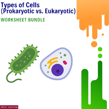 Preview of Cell Biology Worksheet Bundle: Exploring Prokaryotic vs. Eukaryotic Cells
