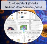 Cell Biology Worksheets: Venn Diagram, Matching, Labeling etc.