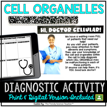 Preview of Cell Clinic- Cell Organelles Diagnostic Activity