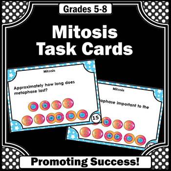 Preview of Biology Mitosis Cell Division Genetics Task Cards Science Centers Research