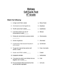Cell Cycle Biology Grade 9 Test