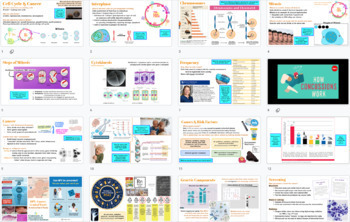 Preview of Cell Cycle, Mitosis, & Cancer Notes / Slides for Biology and Life Science