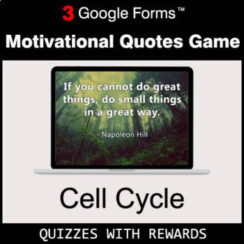 Cell Cycle | Motivational Quotes Game | Google Forms | Digital Rewards