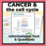 Cell Cycle and Cancer Worksheet Packet.  Digital and Print.