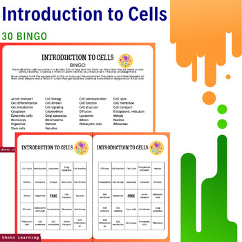 Preview of Cell Discovery Bingo: Explore Cellular Biology with 30 Exciting Sheets!