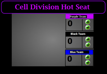 Preview of Cell Division Hot Seat Review Game-MIDDLE SCHOOL