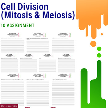 Preview of Cell Division Mastery Bundle: 10 Essential Assignments on Mitosis and Meiosis