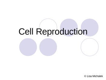 Preview of Cell Division Mitosis and Meiosis PowerPoint Presentation Lesson Plan