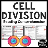 Cell Division Reading Comprehension Worksheet Mitosis and 