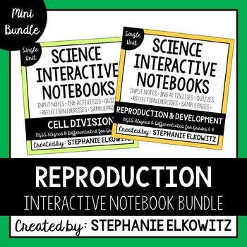 Preview of Cell Division and Reproduction Interactive Mini Bundle | Editable Notes