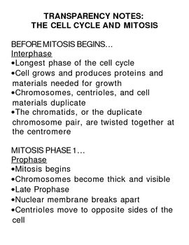 Preview of Cell Division - The Cell Cycle, Mitosis, and Cytokinesis Complete Unit
