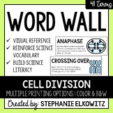 Cell Division Word Wall | Science Vocabulary
