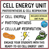 Cell Energy Unit Plan - Photosynthesis and Cellular Respiration