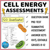 Cell Energy Assessments - Photosynthesis and Respiration E