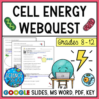 Preview of Cell Energy Webquest: Cell Respiration and Photosynthesis Webquest