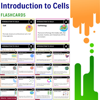 Preview of Cell Essentials Flashcards: Mastering the Basics of Cellular Biology!