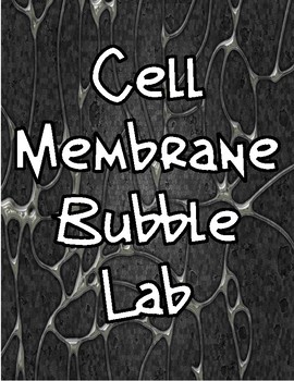Preview of Cell Membrane Bubble Lab