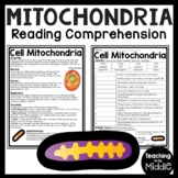 Cell Mitochondria Informational Text Reading Comprehension