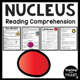 Cell Nucleus Informational Text Reading Comprehension Work