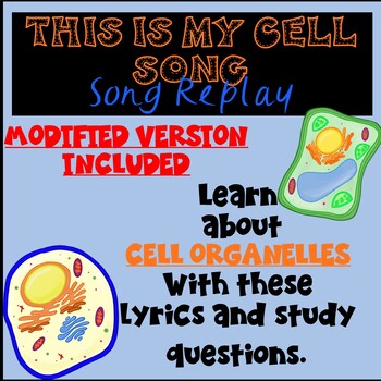 Preview of Cell Organelles Worksheet | Biology Song & Video Questions                     