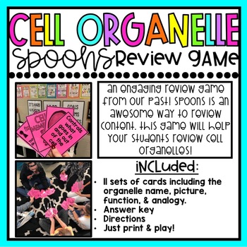Preview of Cell Organelle Spoons Review Game