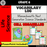 Cell Organelle Vocabulary Log & PowerPoint (Differentiated)