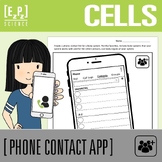 Cell Organelles Activity | Science Phone Contacts Template
