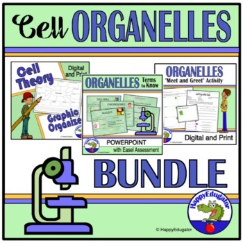 Preview of Cell Organelles Bundle with Easel Activities and Assessment