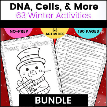 Preview of Cell Organelles, Transport, DNA, Genetics & more - 63 Biology Review Activities