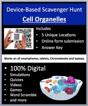 Preview of Cell Organelles - Device-Based Scavenger Hunt Activity - Let the Hunt begin!