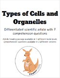 Cell Organelles Differentiated Science Reading Comprehensi