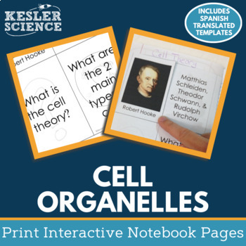 Preview of Cell Organelles Interactive Notebook Pages - Paper INB