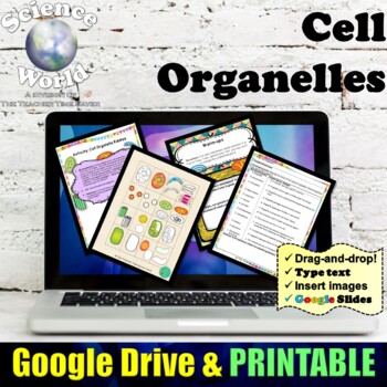 Preview of Cell Organelles Lesson | Biology Life Science Digital Notebook | Mitochondria