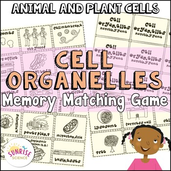 Preview of Cell Organelles Memory Matching Game : City Analogy Structure and Function